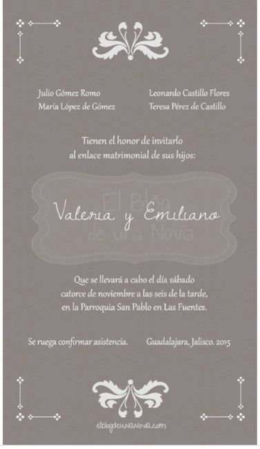 Spanish invitation wording? 2
