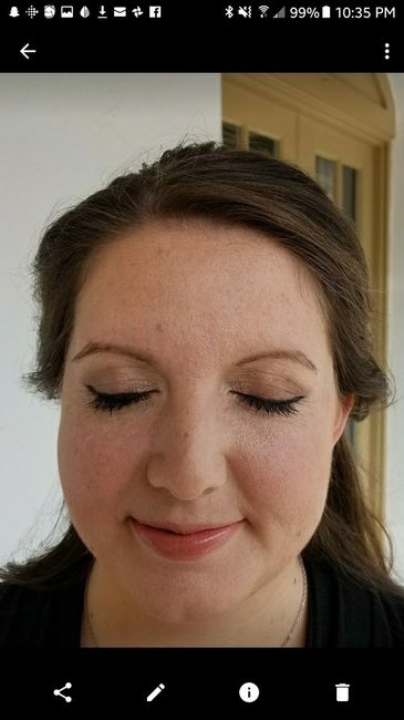 Hair make up trial