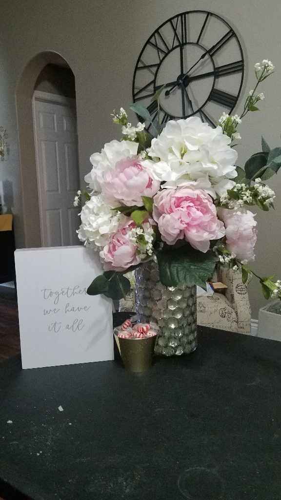 diy flowers- sweetheart table - 1