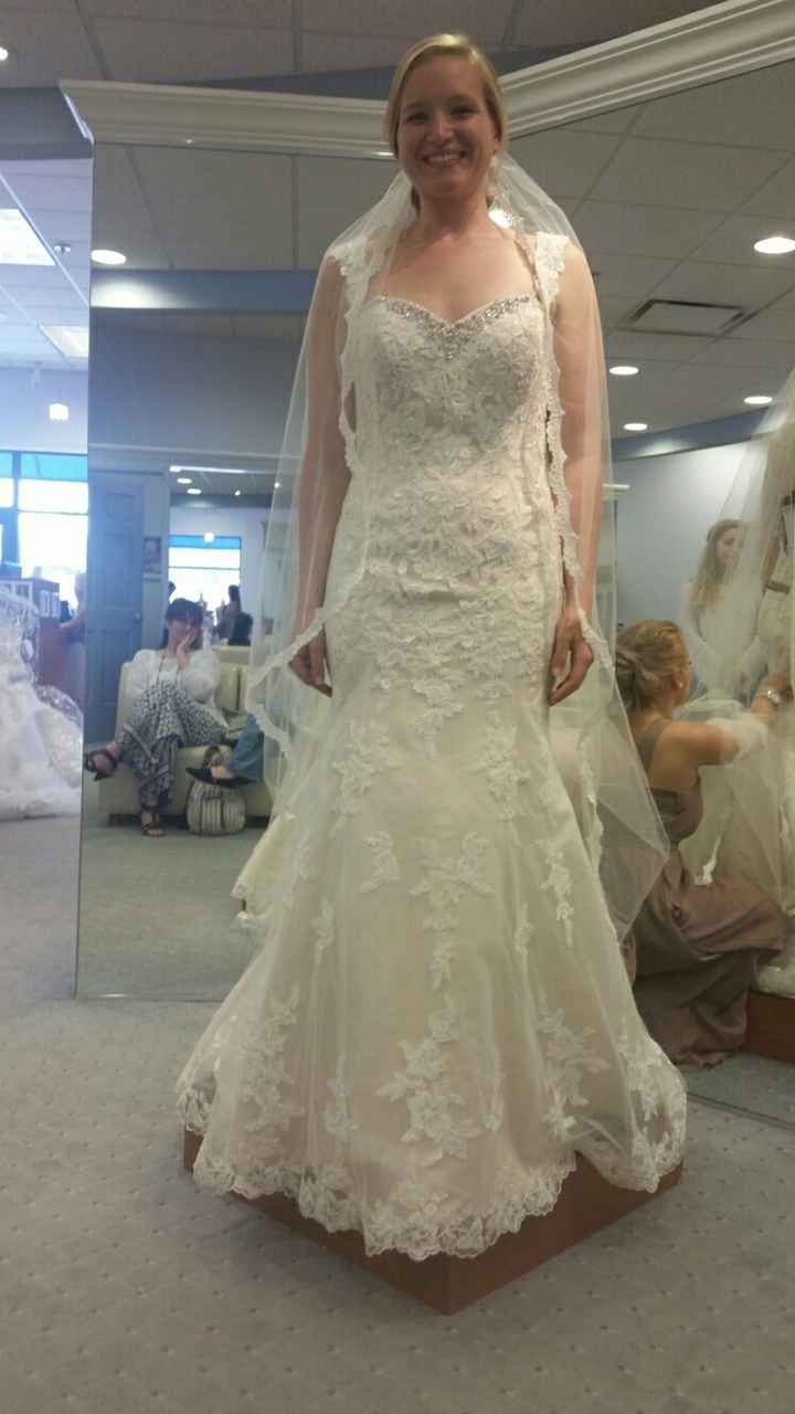 Holy Camoly! I said yes to the dress today!!