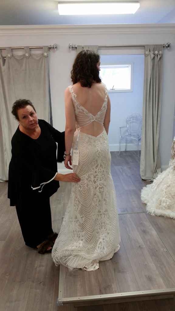 Back of wedding dress