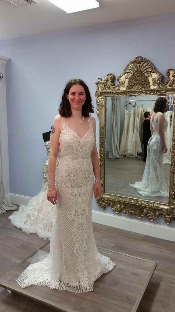 Front of wedding dress