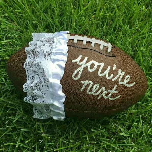 Football garter toss