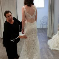 Back of wedding dress