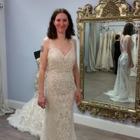 Front of wedding dress