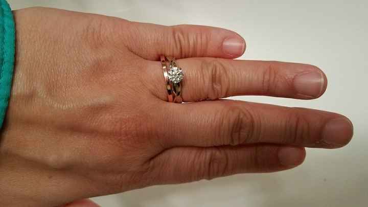 Help choosing wedding band that complements my E-ring