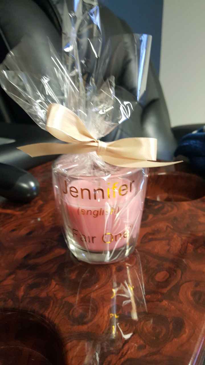 What do you think of my DIY wedding favors?