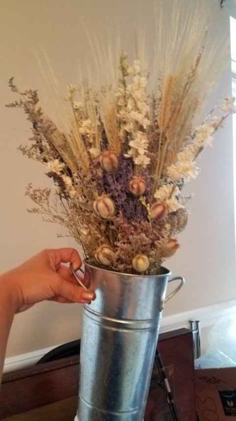 Choosing flowers w/special meanings? (w/pics of dried flowers from Etsy!)