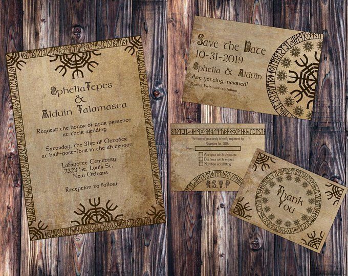 Viking wedding invitations!!! - 3