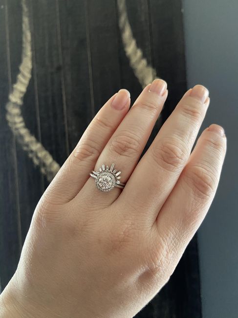 Lemme see those wedding rings and bands!! These are ours!!! 🥰 - 1