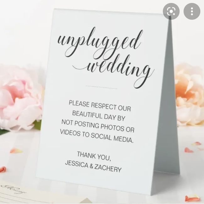 Unplugged ceremony (prefer people not post photos of me & my fiancé until we get our professional photos back) 2