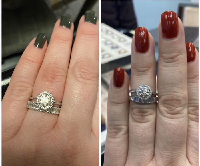 Help! Which wedding band looks better?? - 1