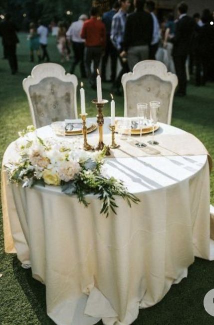 Head table for bride and groom only - 1