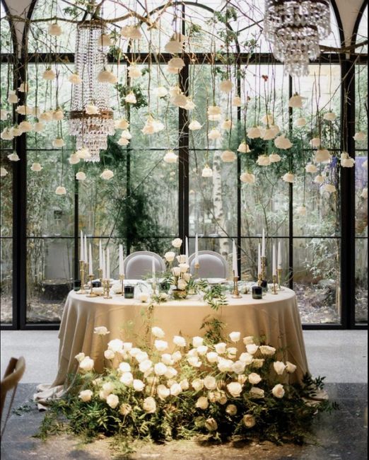 Head table for bride and groom only - 2