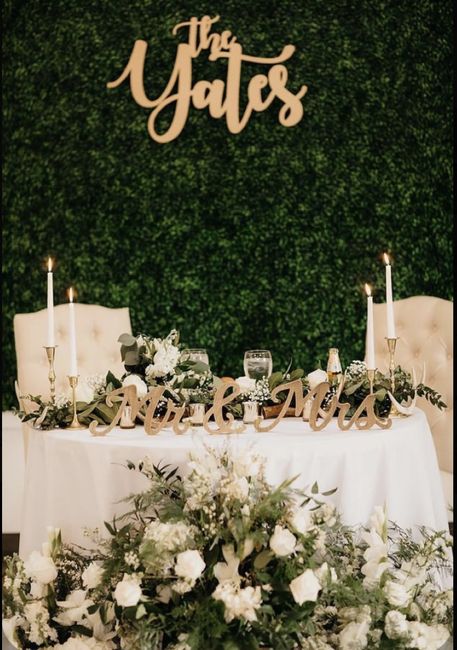 Head table for bride and groom only - 3