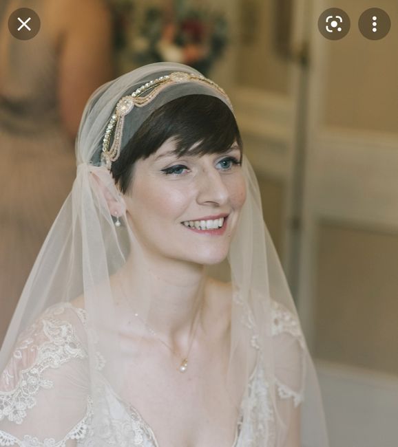 Short hair, long sleeves, and a wedding veil? 9