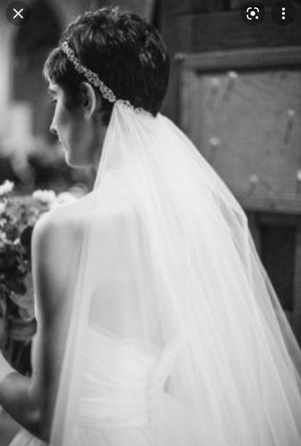 Short hair, long sleeves, and a wedding veil? 10