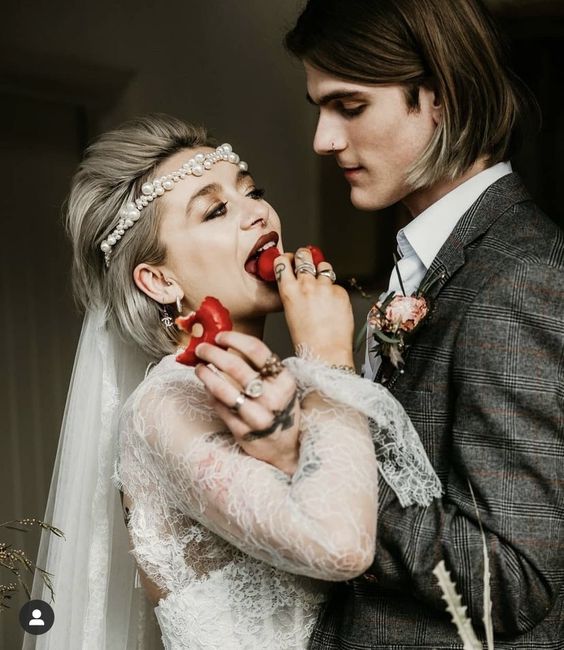Short hair, long sleeves, and a wedding veil? 11