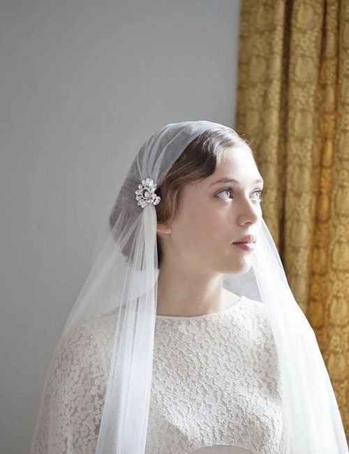 Short hair, long sleeves, and a wedding veil? 13