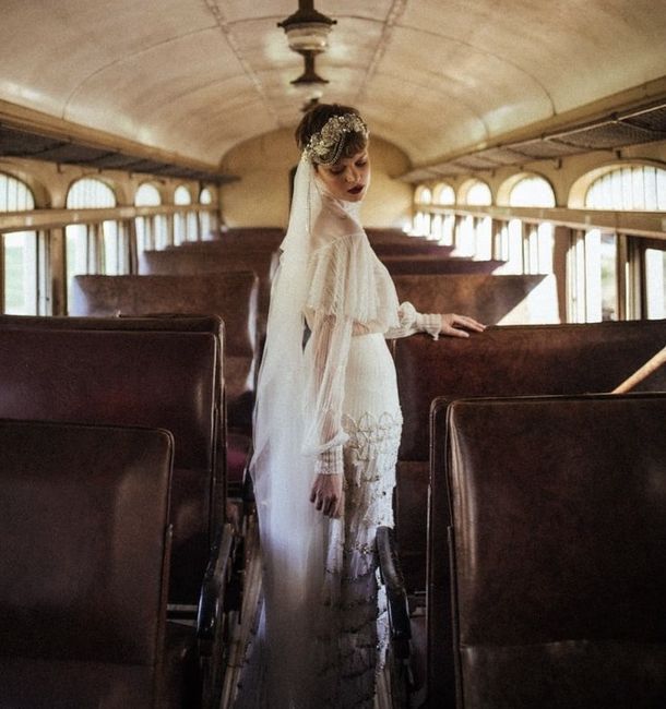 Short hair, long sleeves, and a wedding veil? 14