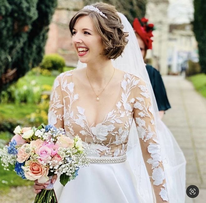 Short hair, long sleeves, and a wedding veil? - 10