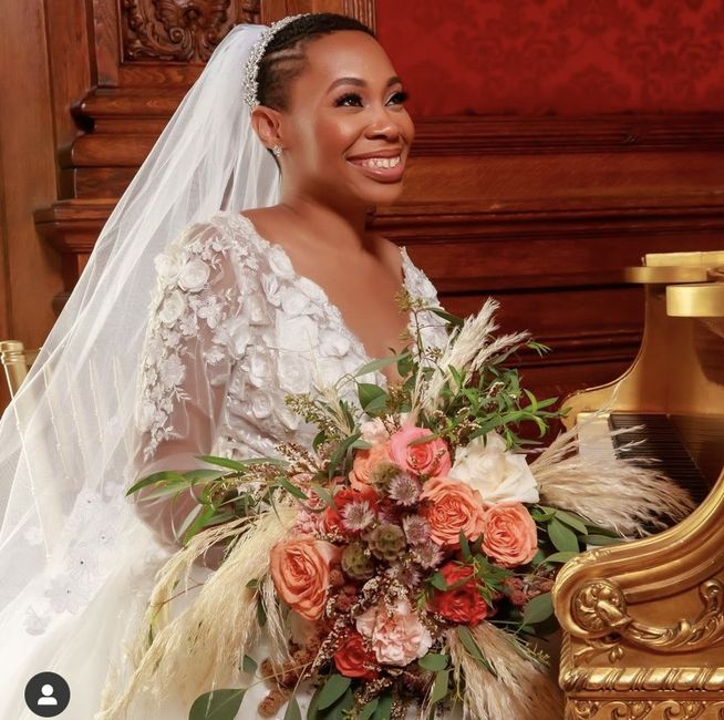 Short hair, long sleeves, and a wedding veil? 16