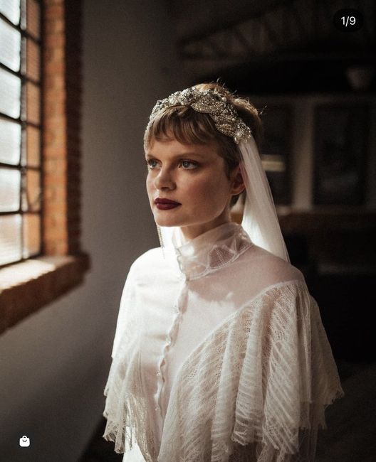 Short hair, long sleeves, and a wedding veil? 20