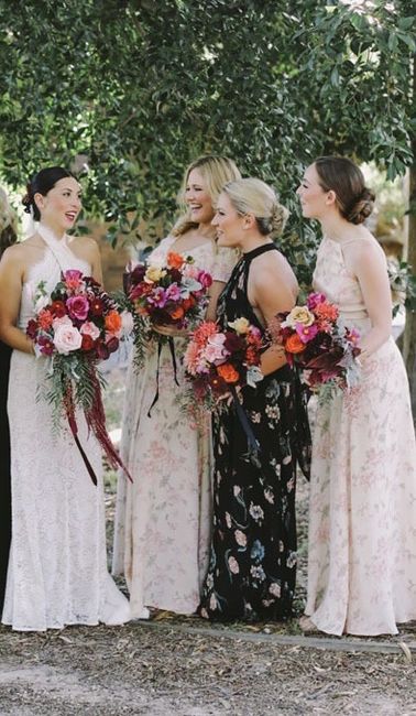 Mismatched floral for 2 bridesmaids? 4