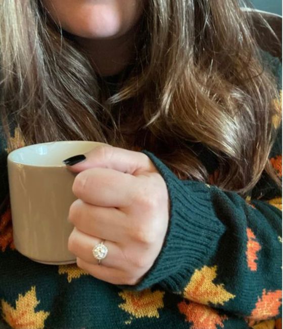 Size 8.5 finger - diamond size? 1