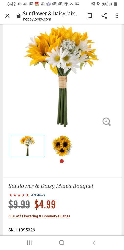 Sunflowers Bouquet - 1
