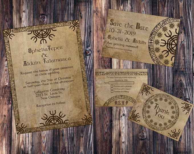Viking wedding invitations!!! 4
