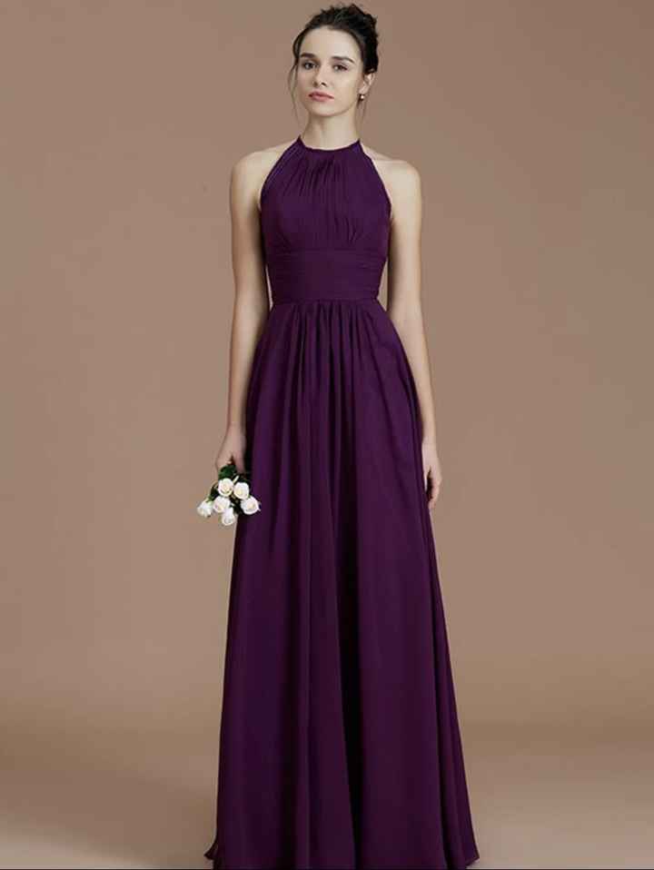 Sexy bridesmaids dress which is so low-cut your boobs virtually