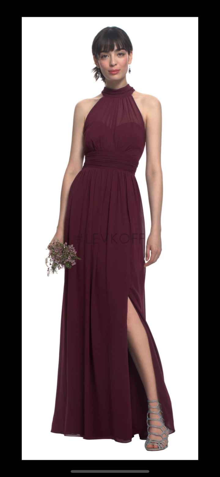 Sexy bridesmaids dress which is so low-cut your boobs virtually