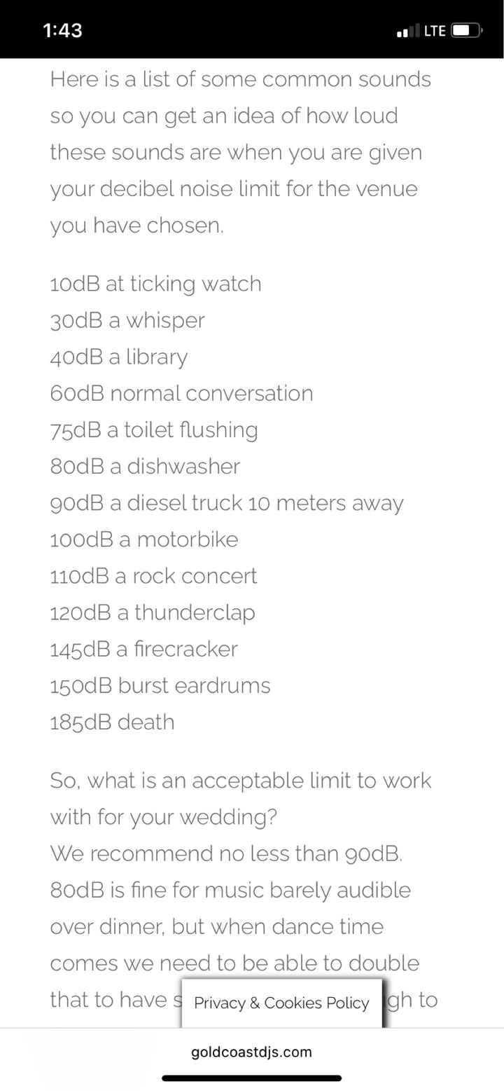 Noise Restriction - 1