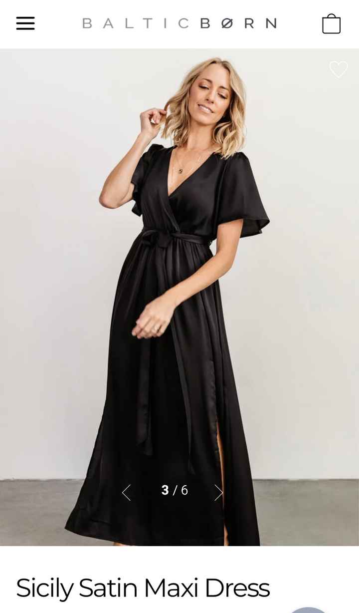 iso Jesse Satin Black Curve Dress - Birdy Grey - 2