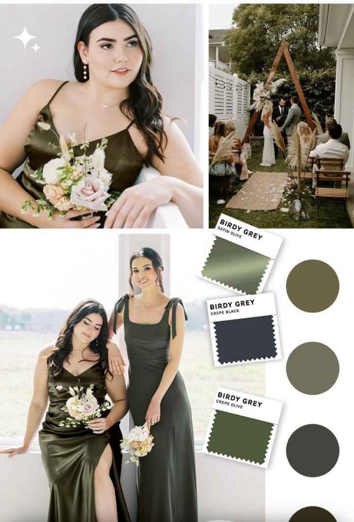 Help!! regretting dress choice because of bridesmaid colours - 1