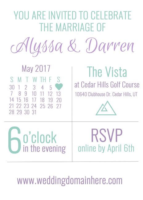 DIY Invitations - bring on the constructive criticism! :)