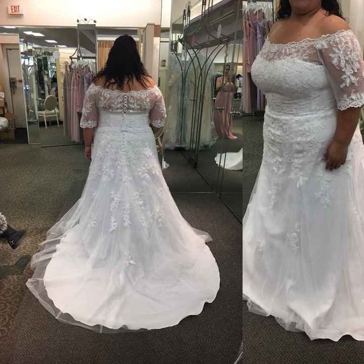 Plus Size Lace or Tulle Wedding Dresses -- show me yours?