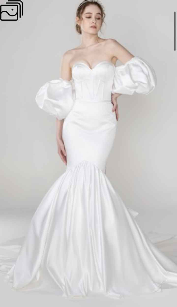 Where can i find satin or mikado mermaid gowns like these?! - 5