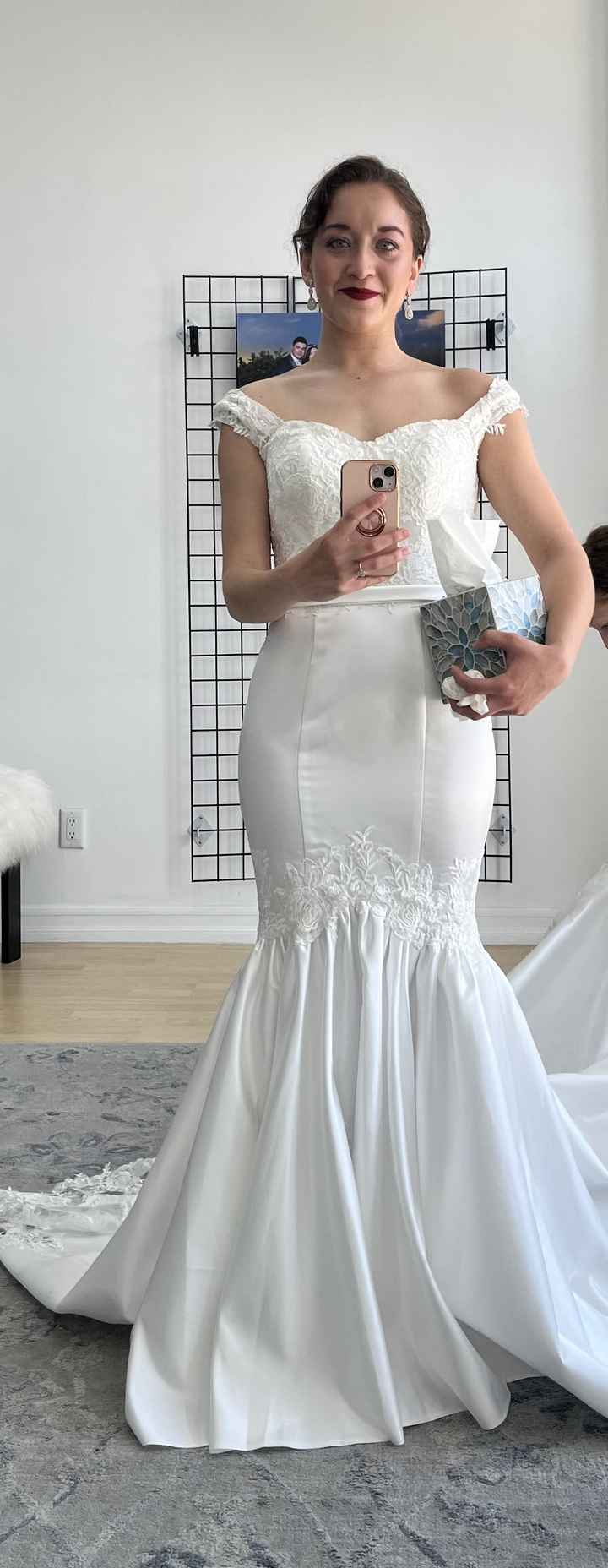 Opinions needed- is it weird to have a floor length veil with my custom dress? - 1