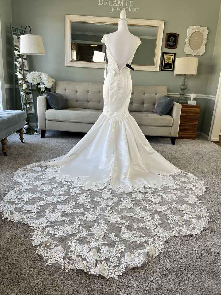 Opinions needed- is it weird to have a floor length veil with my custom dress? - 4
