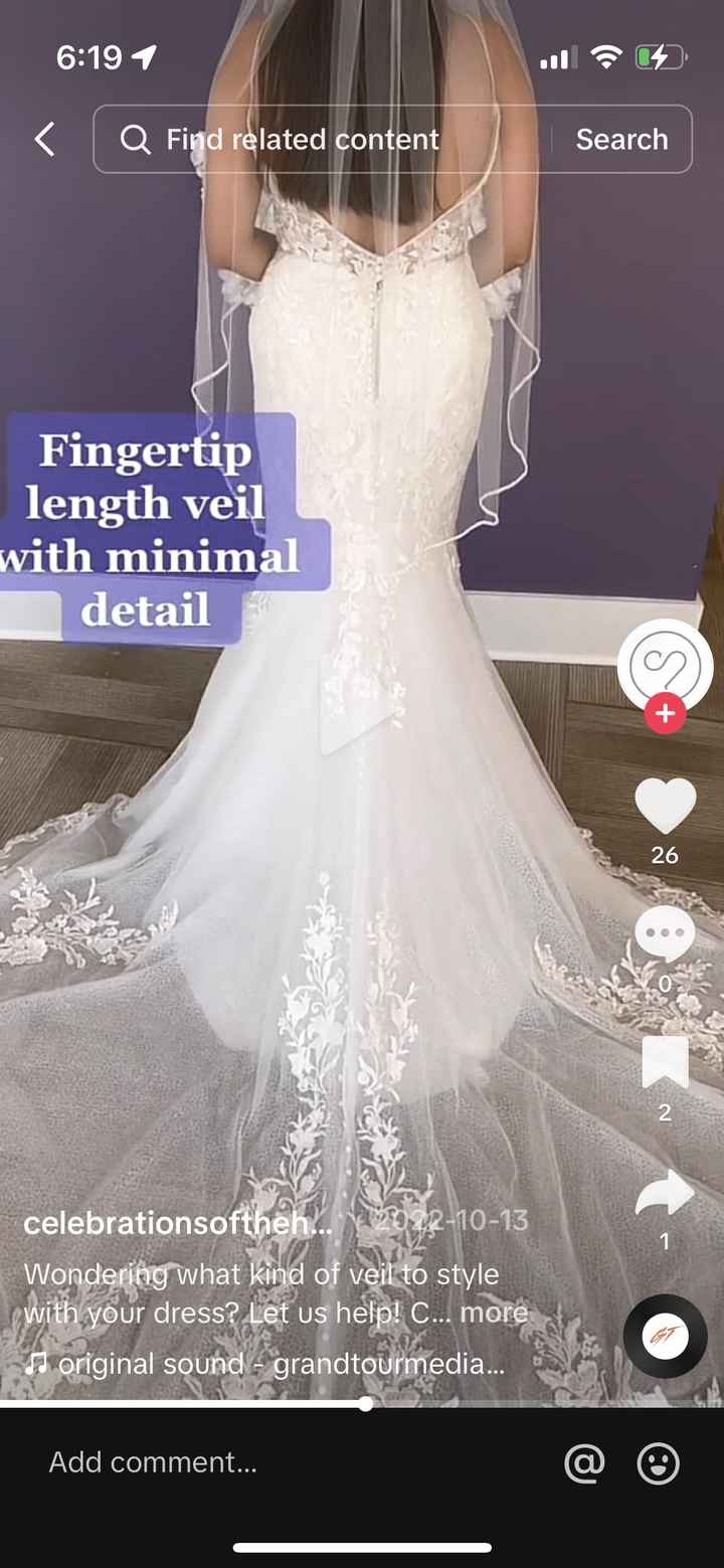 Opinions needed- is it weird to have a floor length veil with my custom dress? - 6