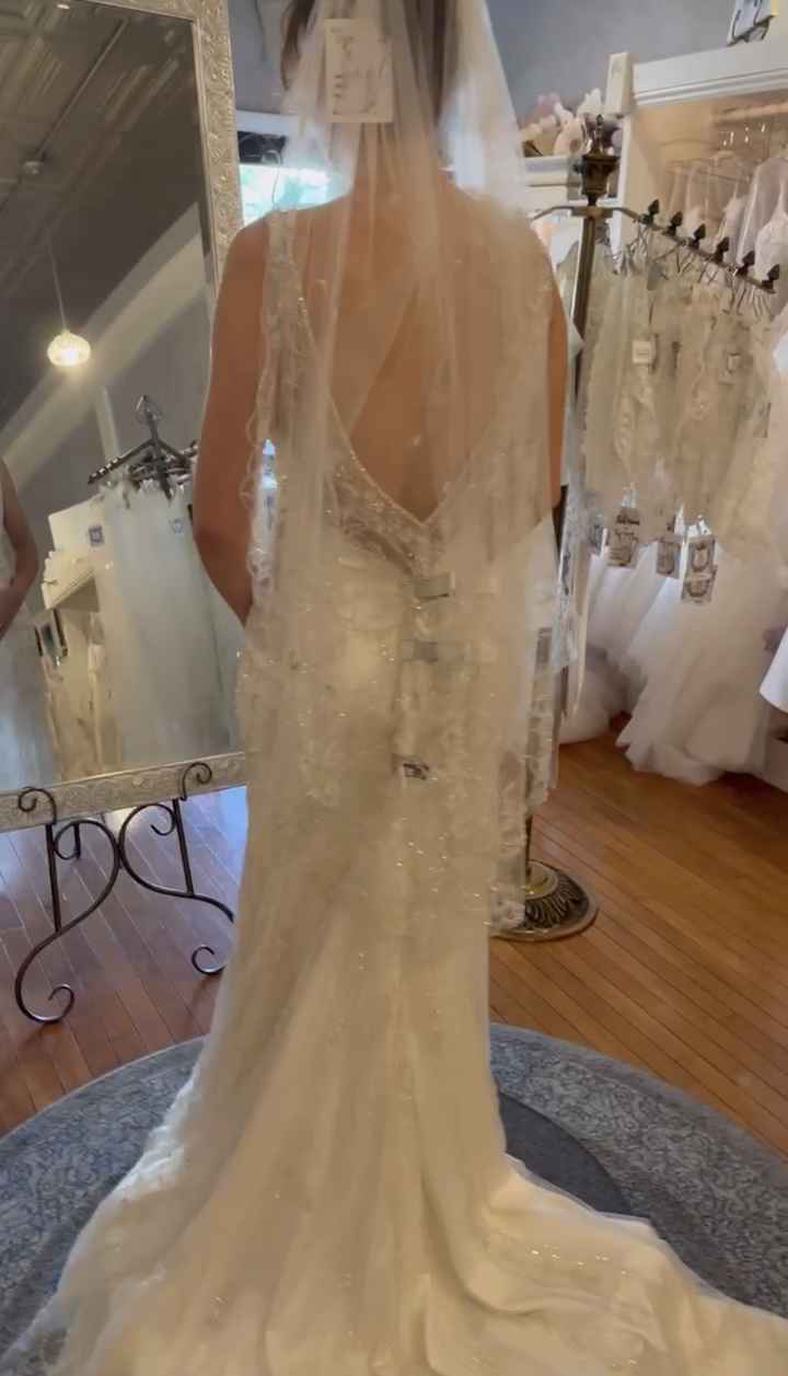 Opinions needed- is it weird to have a floor length veil with my custom dress? - 7