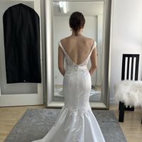 Opinions needed- is it weird to have a floor length veil with my custom dress? - 2