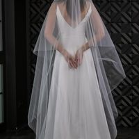 Opinions needed- is it weird to have a floor length veil with my custom dress? - 8