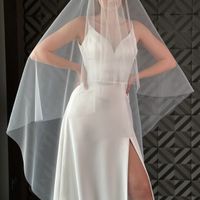 Opinions needed- is it weird to have a floor length veil with my custom dress? - 10