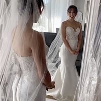 Opinions needed- is it weird to have a floor length veil with my custom dress? - 11