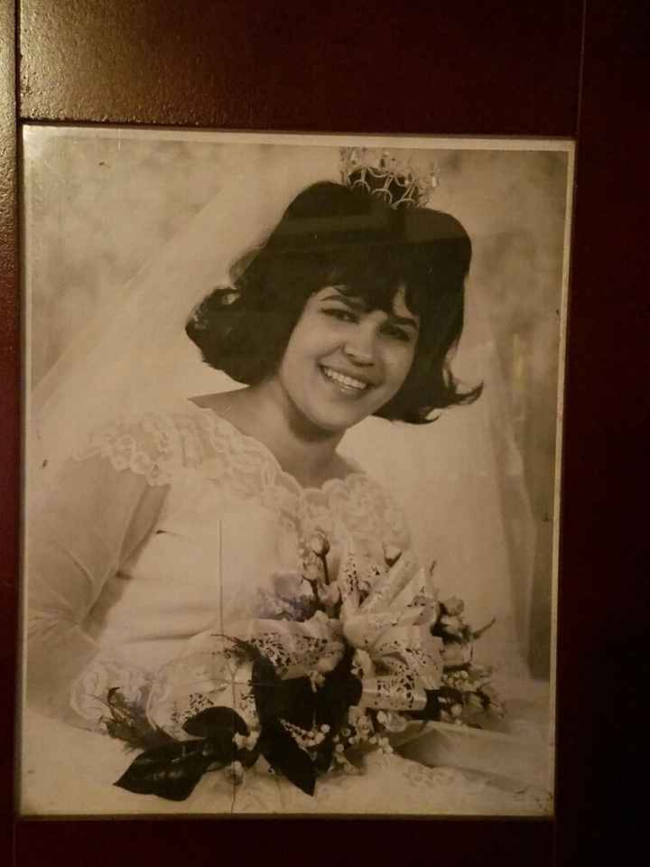 Post a pics of your Mom in their wedding dress