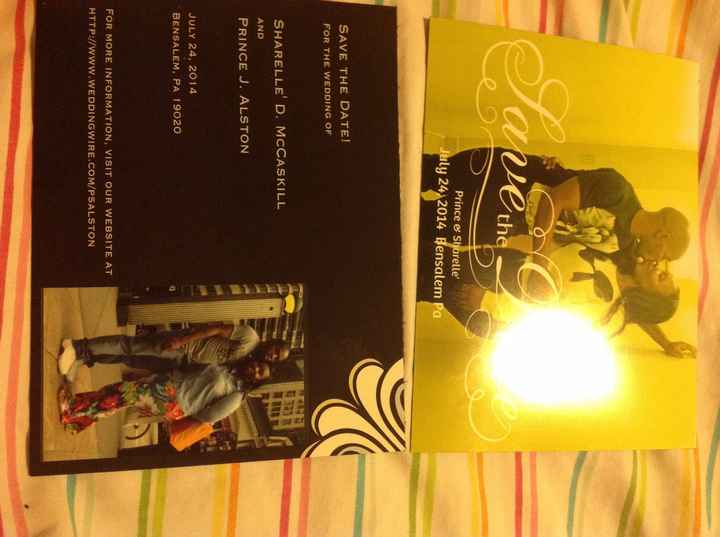 Save the dates are in!! Lets see yours!