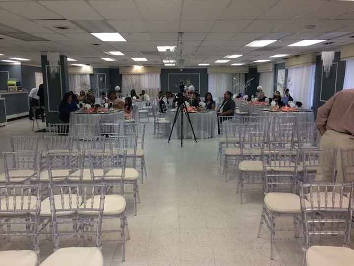 Reception & Ceremony in same space